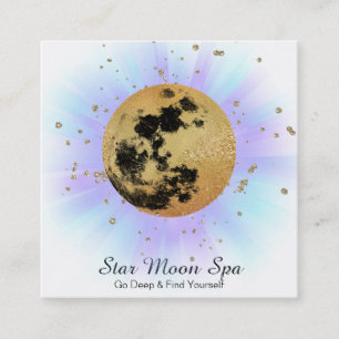 *~* Himlar Cosmos Universe Stars Luna Måne Fyrkantigt Visitkort