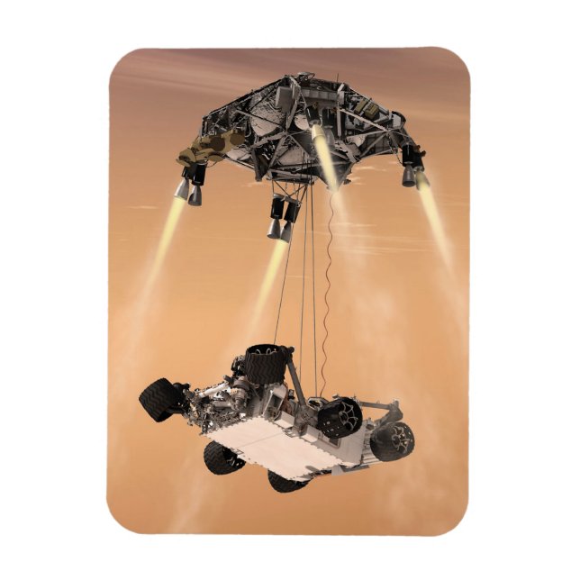 Himlar Crane Maneuver under Curiosity's Mars Desce Magnet (Vertikal)