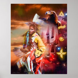 HIMLAR DANCER Native American Poster
