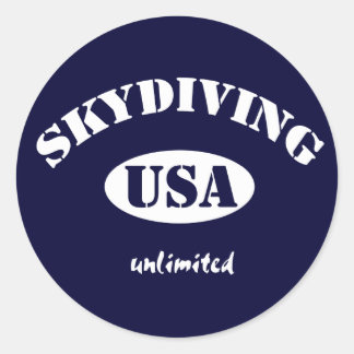 Himlar Diving USA obegränsat Runt Klistermärke