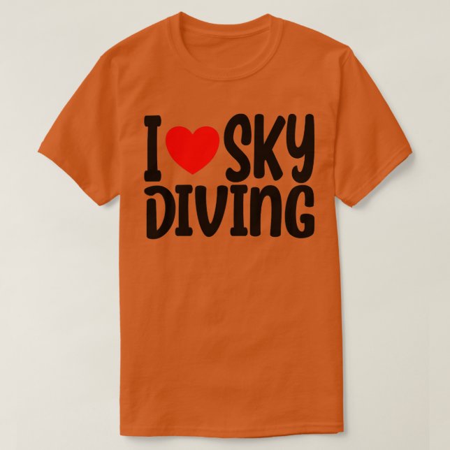 Himlar Dyving My Sweet Home Skydiving Skydiver T Shirt (Design framsida)