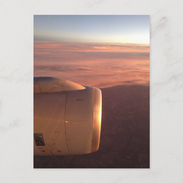 Himlar från flygplan 8 vykort (Framsida)
