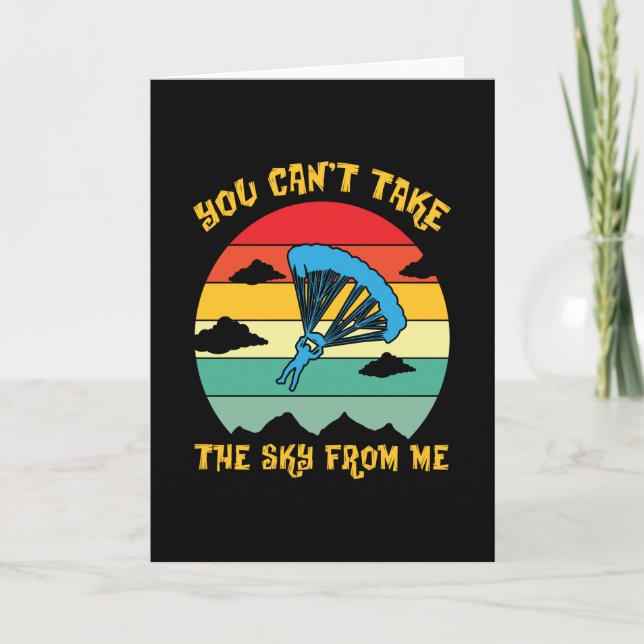 Himlar från mig Skydiver Skydiving Kort (Framsida)