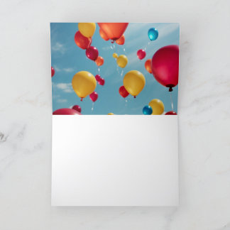 Himlar High Firande: en börd av födelsedagen Önske Tack Kort