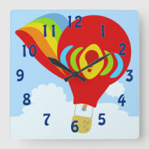 Himlar High Rainbow Red Balloon Tecknad Art