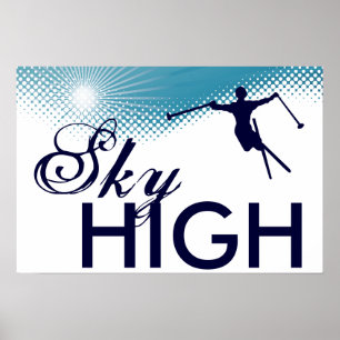 himlar high skiing poster