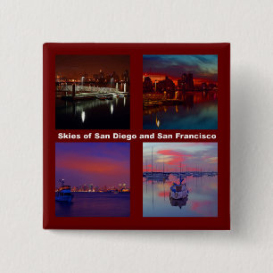 Himlar i San Diego och San Francisco Knapp