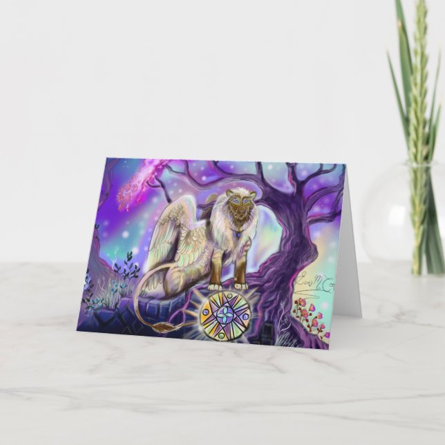 Himlar Lejona~gratulationskort Kort (Framsida)