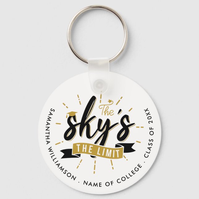 Himlar Limit Class of 2023 Grad Personlig Nyckelring (Framsida)