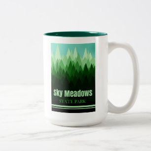 Himlar Meadows State Park Virginia Forest Två-Tonad Mugg