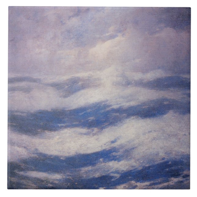 Himlar och oceanen (av Emil Carlsen) Kakelplatta (Framsidan)