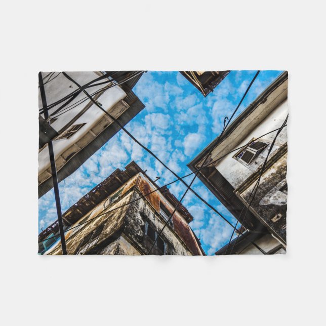 Himlar over Stonetown, Zanzibar Fleecefilt (Framsidan (Horisontell))