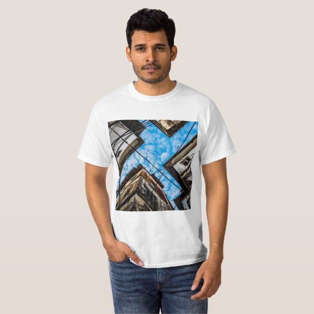 Himlar over Stonetown, Zanzibar T Shirt (Hel framsida)