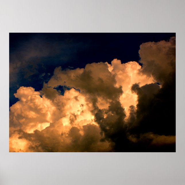 Himlar Photo, vacker storm Cloud Nature Poster (Framsidan)