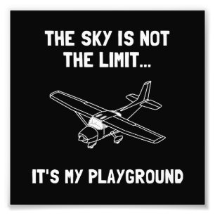 Himlar Playground Flygplan Fototryck
