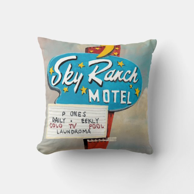 Himlar Ranch Motel-signatur Kudde (Framsida)