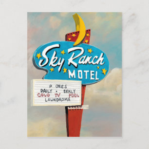 Himlar Ranch Motel-signatur Vykort