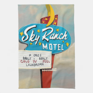 Himlar Ranch Motel-skylt Kökshandduk