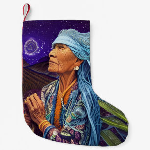 Himlar Road Walker Native American Fantasy Art Liten Julstrumpa
