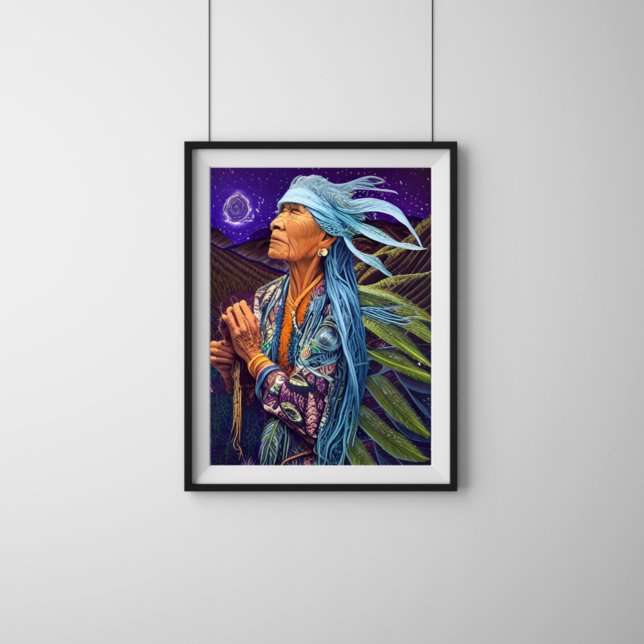 Himlar Road Walker Native American Fantasy Art Poster (Skapare uppladdad)