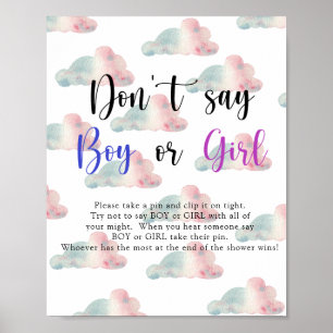 Himlar - Säg inte pojke eller flicka Poster