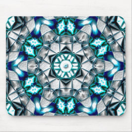 Himlar silver tittar som borstat sandblaststål musmatta