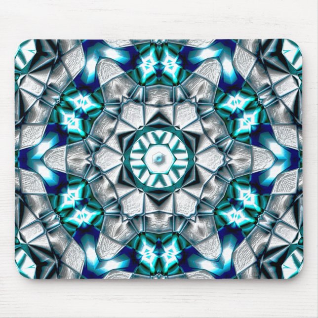 Himlar silver tittar som borstat sandblaststål musmatta (Framsidan)