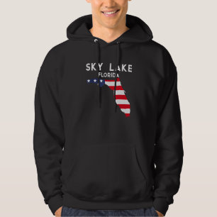 Himlar Sjö Florida USA USA:s delstat Travel Florid Hoodie