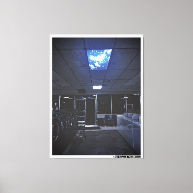 himlar sjunker canvastryck (Framsida)