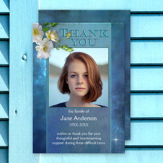 Himlar Sympathy Funeral Photo Tackto You Card Tack Kort