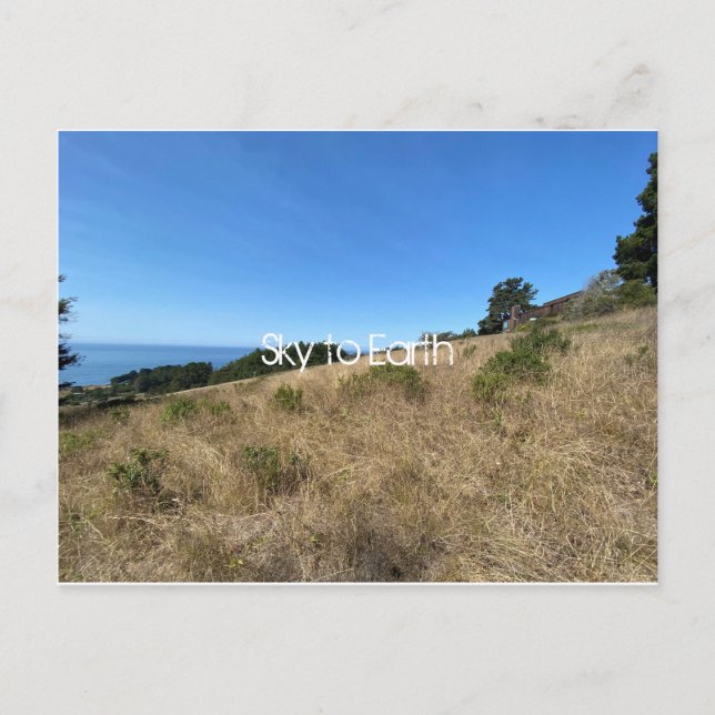 Himlar till jorden vykort (Framsida)