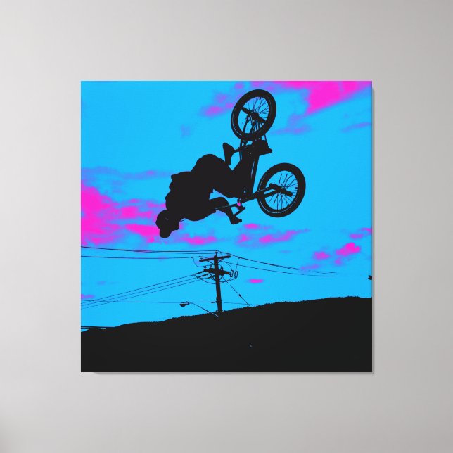 Himlar Trekking - BMX Rider Canvastryck (Framsida)