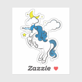 Himlar Unicorn Anpassningsbar-cut Vinyl Sticker Klistermärken