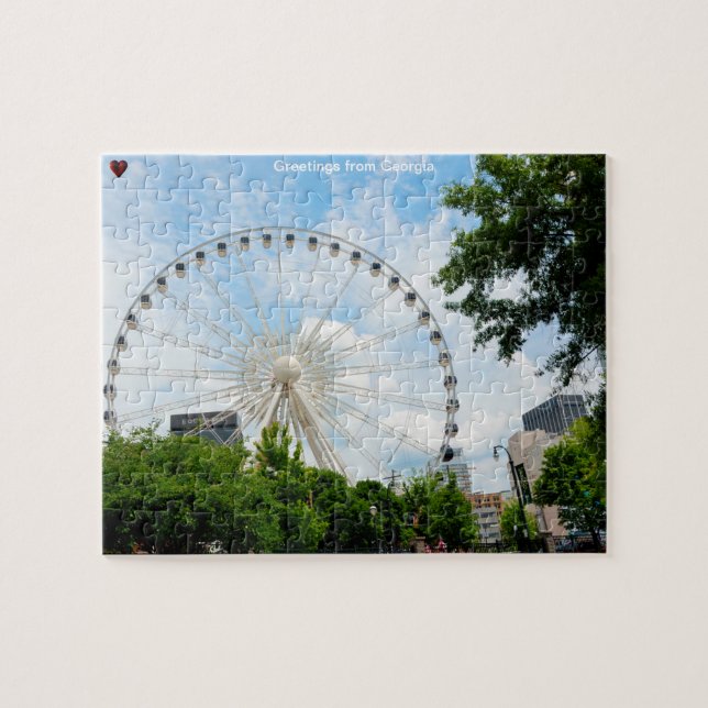 Himlar View Ferris Wheel Georgia Jigszle Puzzle Pussel (Horisontell)