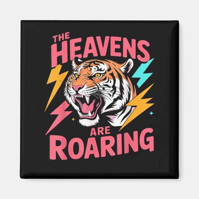 Himlarna brinner Psalm 19_1 Tiger Kristendom Magnet (Framsidan)