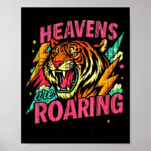 Himlarna brinner Psalm 19_1 Tiger Kristendom Poster