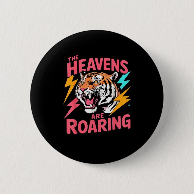 Himlarna brölar Psalm 19_1 Tiger Kristendom Knapp (Framsida)