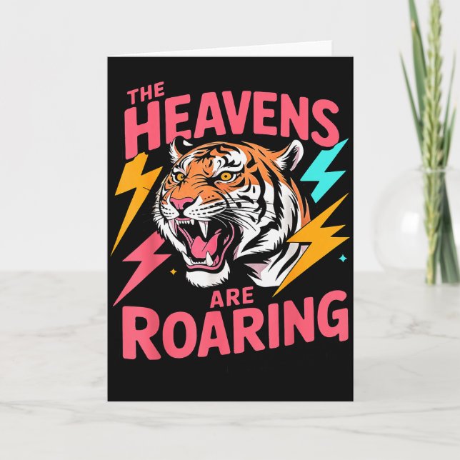 Himlarna brölar Psalm 19_1 Tiger Kristna Kort (Framsida)