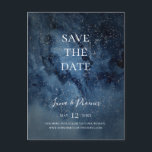 Himlavalv himmel silver Spara datum vykort<br><div class="desc">Detta himmelska nattliga silverfärgade vykort för att spara datum är perfekt för din förtrollade under-stjärnorna bröllop. Den mörka marinblå akvarell himlen, prydd med silverstjärnor, kommer att sätta tonen för din boho utomhusbröllop på kvällen. Personifiera det som du önskar eller behåll det som det är. Se till att titta igenom resten...</div>