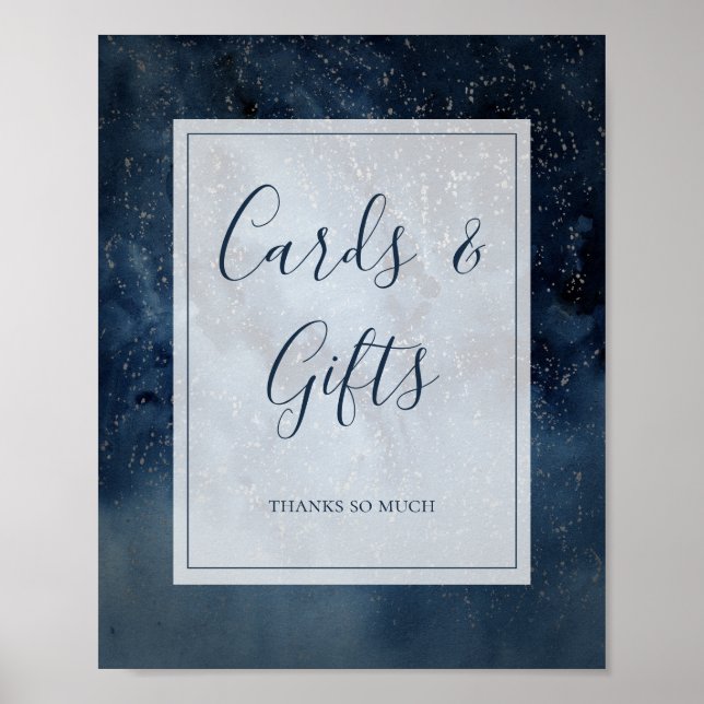 Himlavalv med ramkort och gåvoskylt poster (Framsidan)