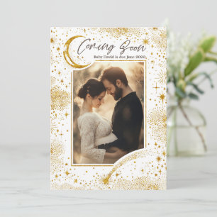 Himlavalv Natt med stjärnor Kommer snart Foto grav Meddelande