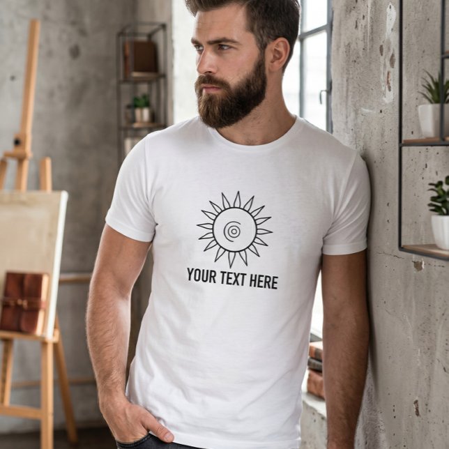 Himlavalv Sol Minimalistisk Grafisk T-Shirt (Skapare uppladdad)