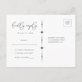 Himlavalv Sol och Måne RSVP Brevkort Vykort