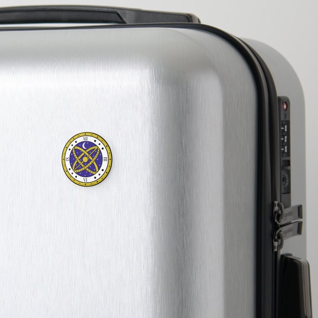 Himlavalvakt med guld Vector Grafik Magnet (In Situ (Luggage))