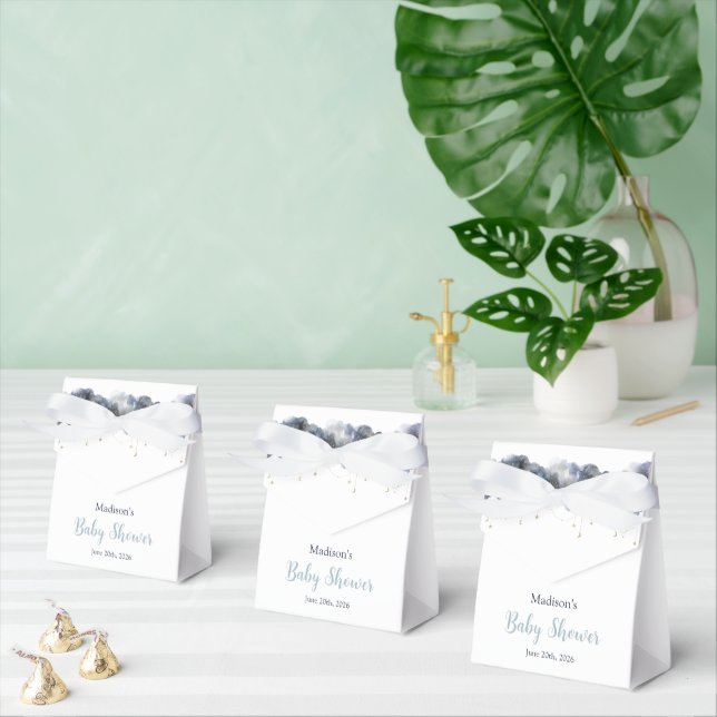 Himlavalvets marin akvarell moln baby shower förmå presentaskar (Multipel)