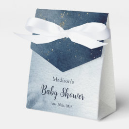 Himlavalvets marin akvarell moln baby shower gunst presentaskar