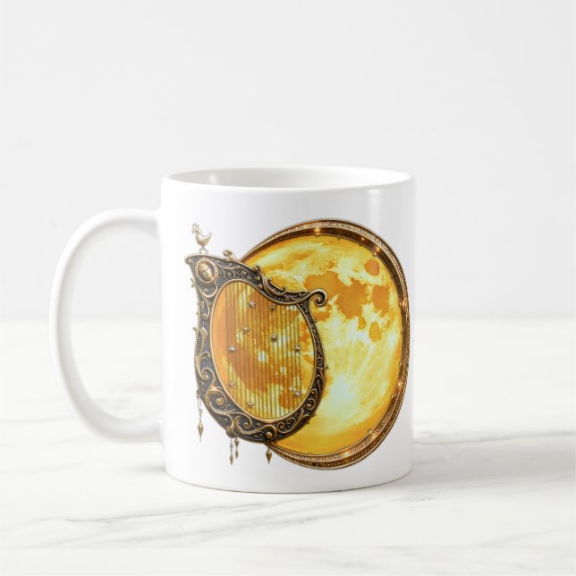 Himlavalvsharp av den gyllene månen kaffemugg (Vänster)