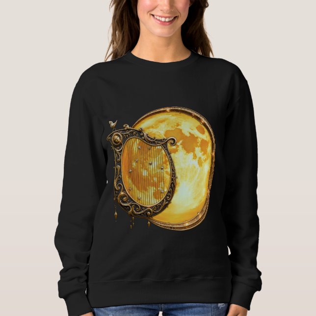 Himlavalvsharp av den gyllene månen t shirt (Framsida)