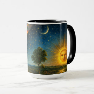 Himlavalvslav Deriverad Från Flammarion Gravyr Mugg