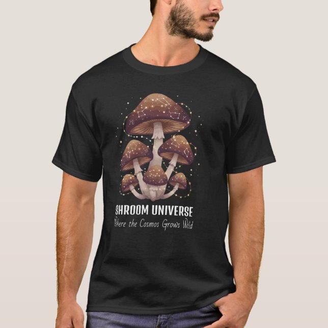 Himlavalvssvamp Konstellation Universum T Shirt (Framsida)